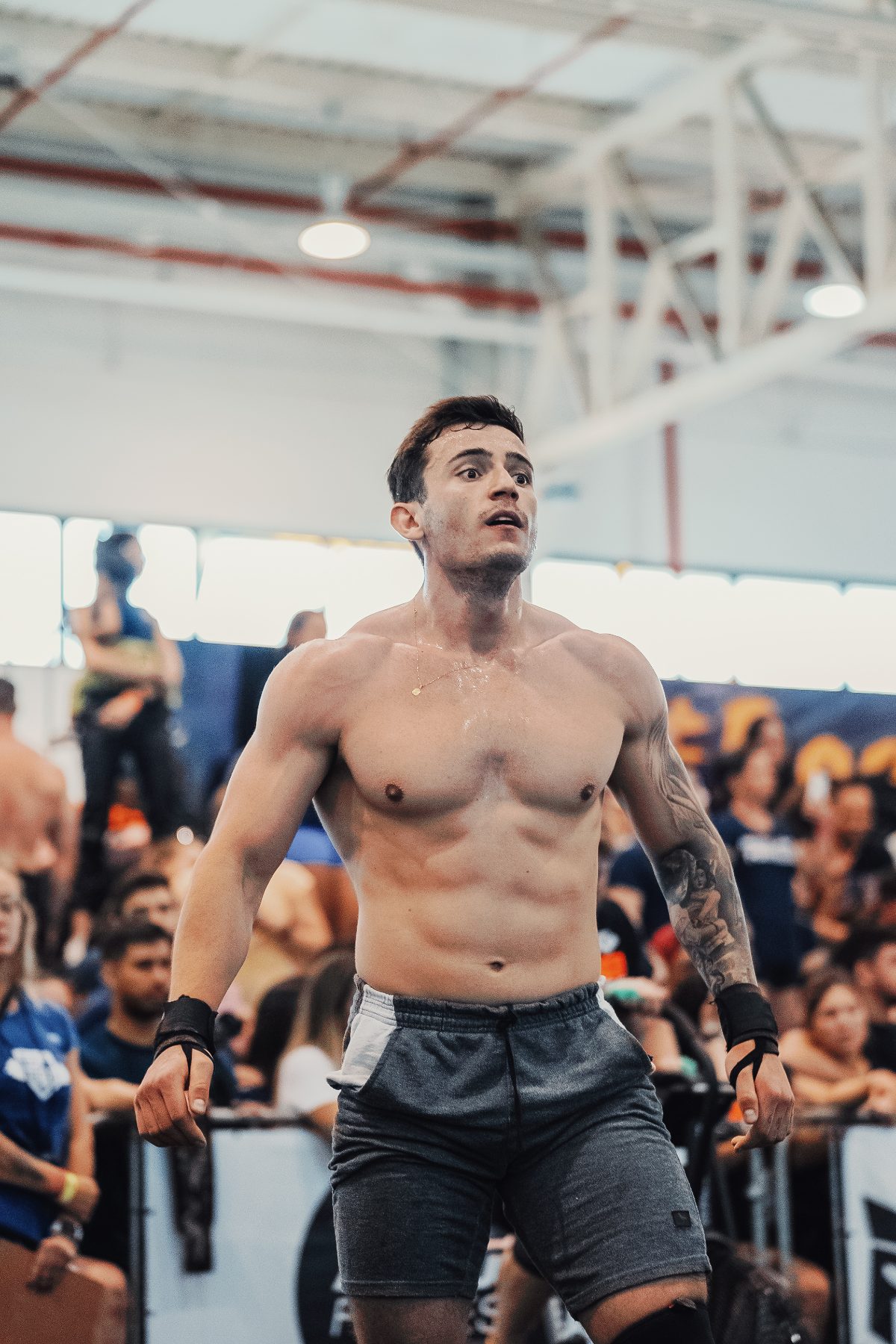 Evaner em competição de CrossFit